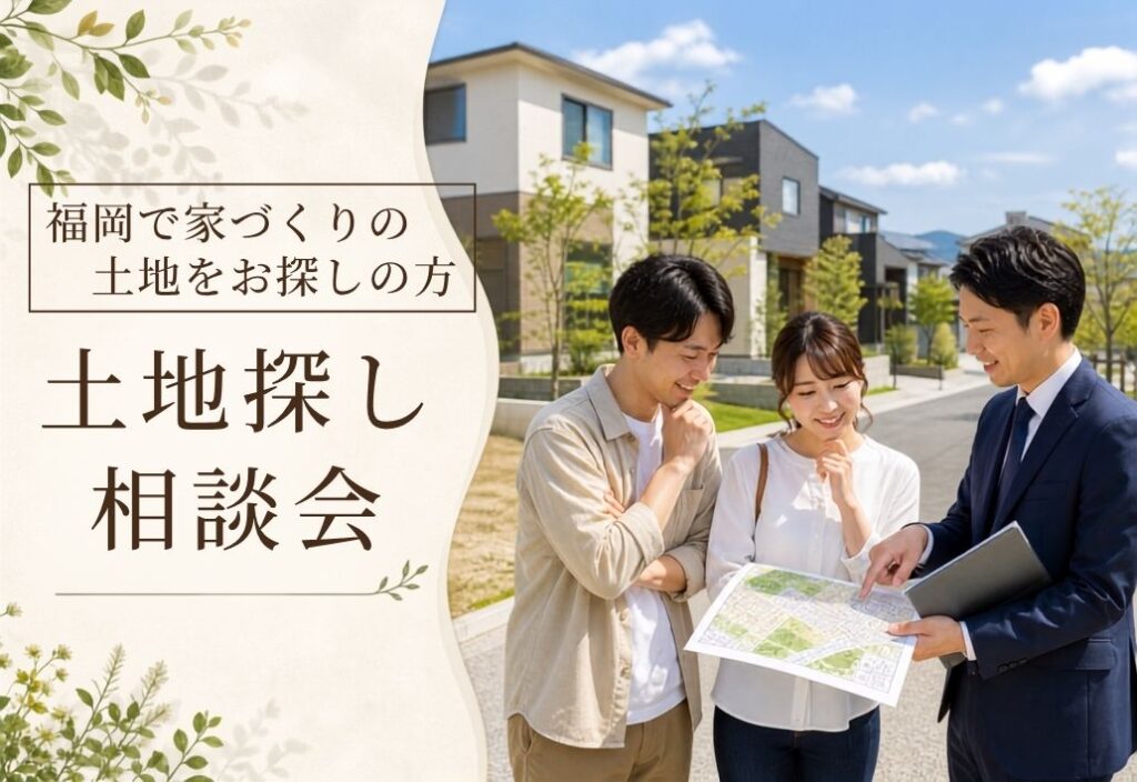 福岡の土地探し相談会｜理想の暮らしから逆算して考える
